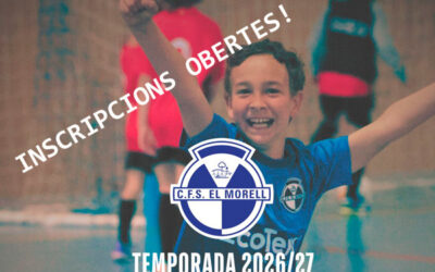 INSCRIPCIONS TEMPORADA 2026-2027 OBERTES!