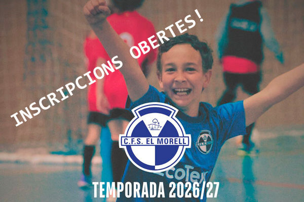 INSCRIPCIONS TEMPORADA 2026-2027 OBERTES!
